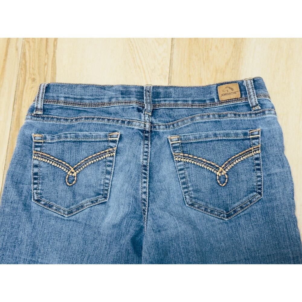 JORDACHE Blue Jeans Woman's Size 12 Classic Boot Cut Cotton Blend Medium Wash - Picture 3 of 8